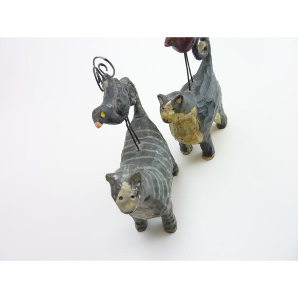 Vintage Cat figures Eclectic Country Decor Americana Room Cute - Picture 3 of 5